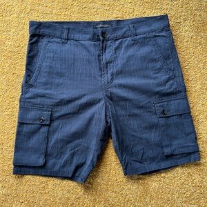 John Varvatos Navy Cargo Shorts